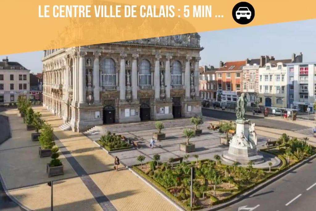 Le Clemenceau Appart-Calais Nord-Balcon-Plage Exterior foto